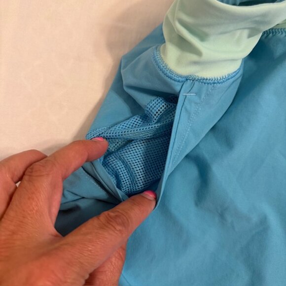 Lands' End Women's Quick Dry Board Skort Swim Skirt Blue Color Block Size 22W - Picture 5 of 10